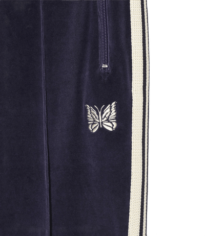 Needles Narrow Track Pants - Navy Velour - Needles Official Store | Track Pants Jackets and Collections