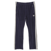 Needles Narrow Track Pants - Navy Velour