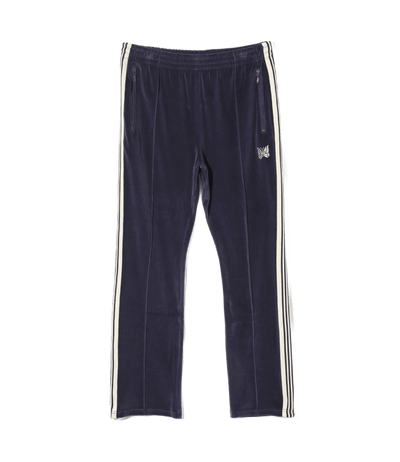 Needles Narrow Track Pants - Navy Velour - Needles Official Store | Track Pants Jackets and Collections