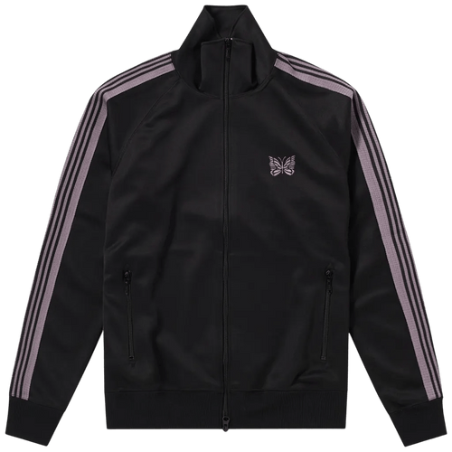 Needles Track Jacket - Black with Purple