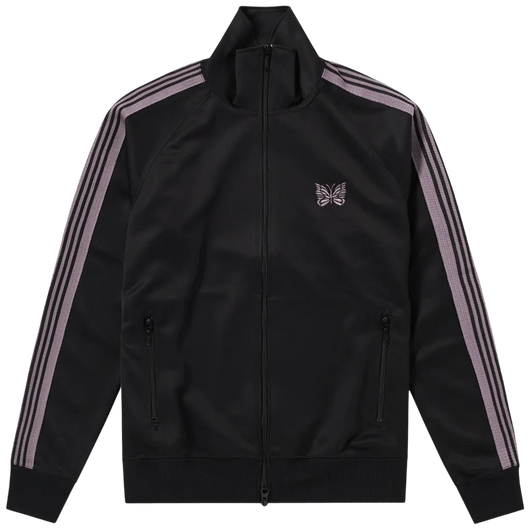 Needles Track Jacket - Black with Purple - Needles Official Store | Track Pants Jackets and Collections