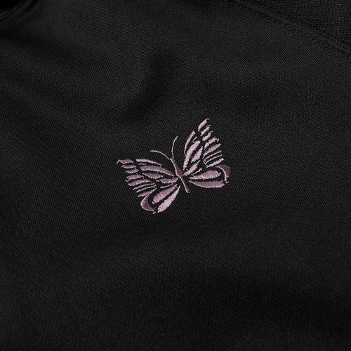 Needles Track Jacket - Black with Purple