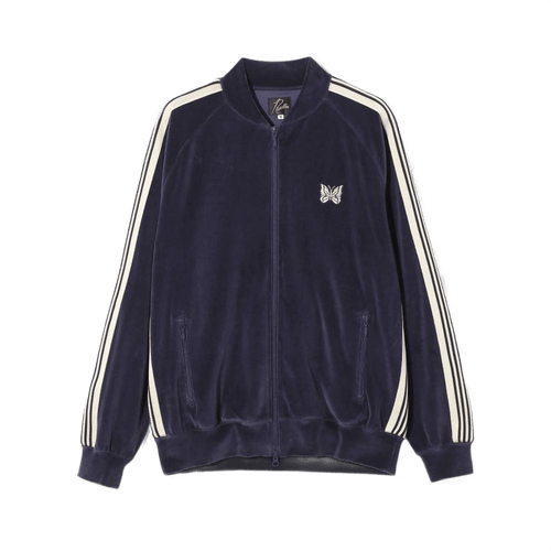Needles Track Jacket - Navy Velour