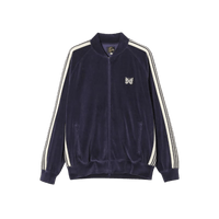 Needles Velour Rib Collar Track Jacket - Navy