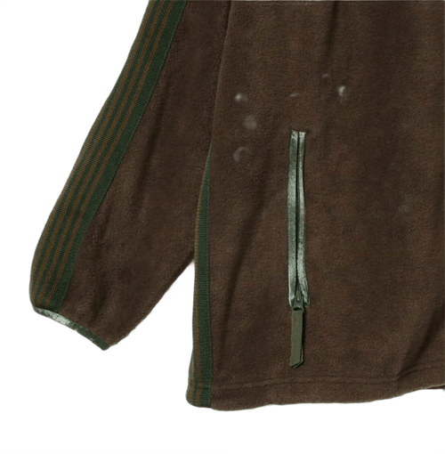 Needles x Beams Fleece Track Jacket - Brown Green