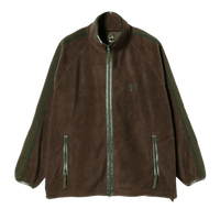 Needles x Beams Fleece Track Jacket - Brown Green