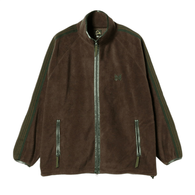 Needles x Beams Fleece Track Jacket - Brown Green - Needles Official Store | Track Pants Jackets and Collections