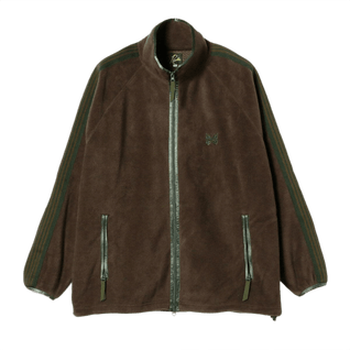 Needles x Beams Fleece Track Jacket - Brown Green