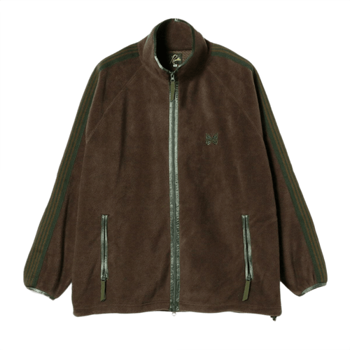 Needles x Beams Fleece Track Jacket - Brown Green
