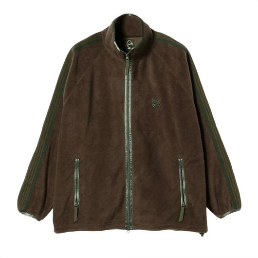 Needles x Beams Fleece Track Jacket - Brown Green - Needles Official Store | Track Pants Jackets and Collections