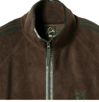 Needles x Beams Fleece Track Jacket - Brown Green