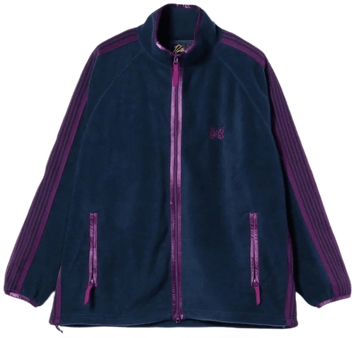 Needles x Beams Fleece Track Jacket - Navy Purple