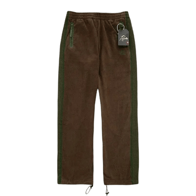 Needles x Beams Fleece Track Pants - Brown Green - Needles Official Store | Track Pants Jackets and Collections