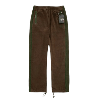 Needles x Beams Fleece Track Pants - Brown Green