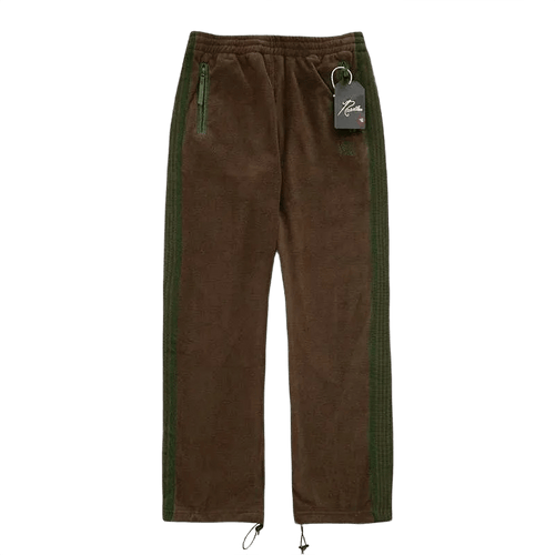 Needles x Beams Fleece Track Pants - Brown Green