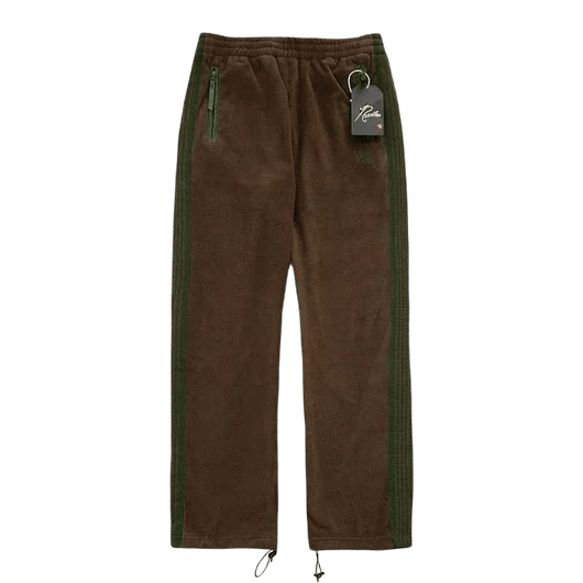 Needles x Beams Fleece Track Pants - Brown Green - Needles Official Store | Track Pants Jackets and Collections