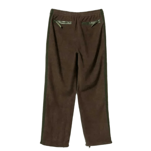 Needles x Beams Fleece Track Pants - Brown Green