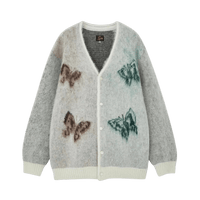 Needles x Studious Mohair Papillon Cardigan - Natural Ivory