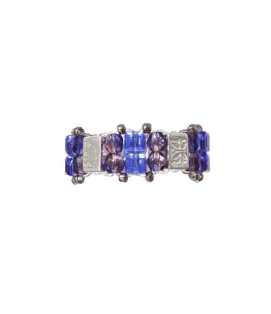 Needles x Tie A Knot - Crystal Beads Double Row Ring - Blue x Purple - Needles Official Store | Track Pants Jackets and Collections