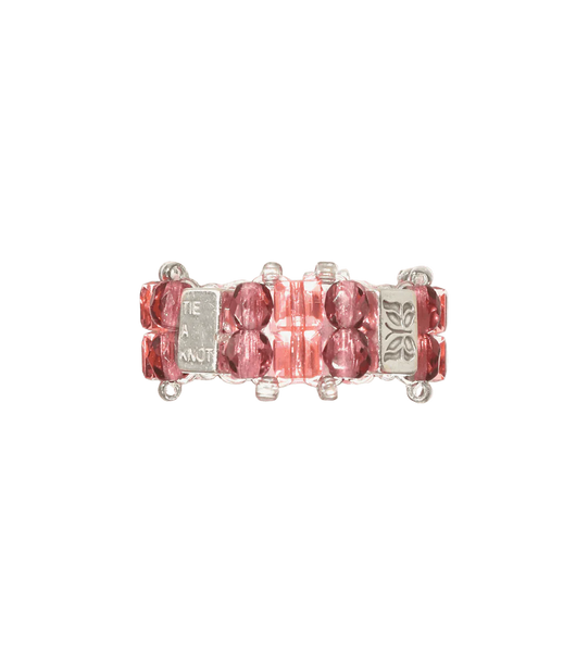 Needles x Tie A Knot - Crystal Beads Double Row Ring - Pink x Purple - Needles Official Store | Track Pants Jackets and Collections