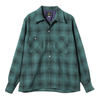 One-Up Shirt - Blue - Wool Shadow Plaid