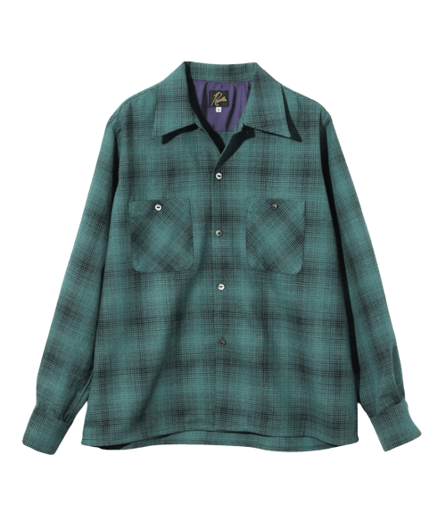 One-Up Shirt - Blue - Wool Shadow Plaid