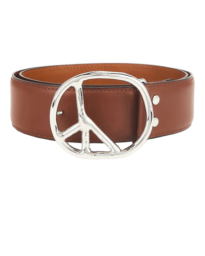 Peace Buckle Belt - Brown - Steer Lthr - Needles Official Store | Track Pants Jackets and Collections