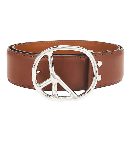 Peace Buckle Belt - Brown - Steer Lthr - Needles Official Store | Track Pants Jackets and Collections