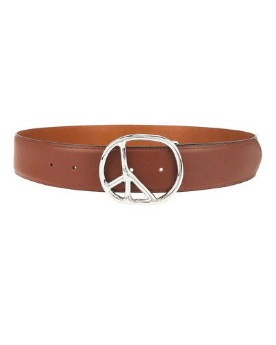 Peace Buckle Belt - Brown - Steer Lthr - Needles Official Store | Track Pants Jackets and Collections