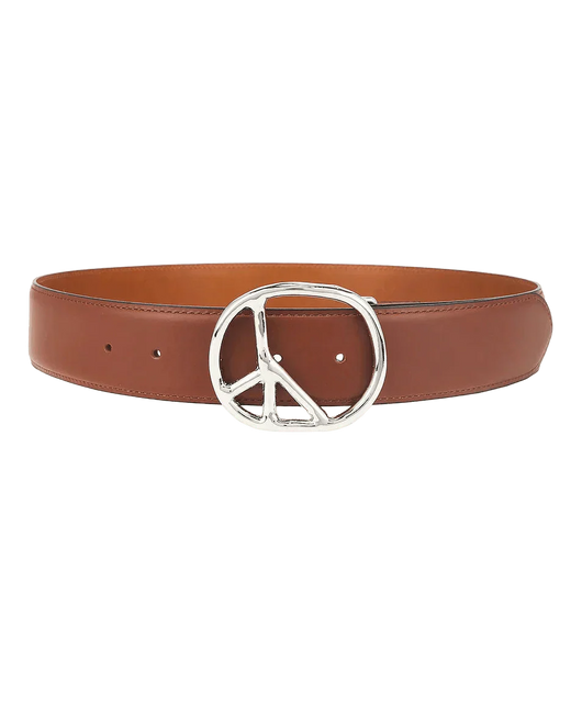 Peace Buckle Belt - Brown - Steer Lthr - Needles Official Store | Track Pants Jackets and Collections