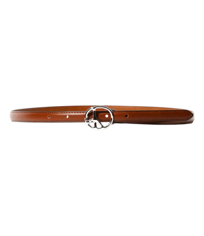 Peace Buckle Narrow Belt - Brown - Steer Lthr - Needles Official Store | Track Pants Jackets and Collections
