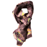 Scarf - Purple - Printed Silk Crepe