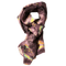 Scarf - Purple - Printed Silk Crepe