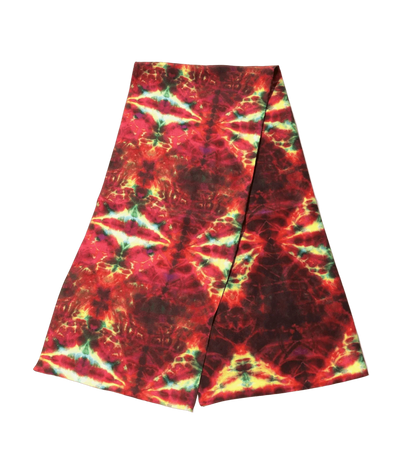Scarf - Red - Printed Silk Crepe - Needles Official Store | Track Pants Jackets and Collections
