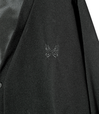 V Neck Cardigan - Black - Poly Mesh - Needles Official Store | Track Pants Jackets and Collections
