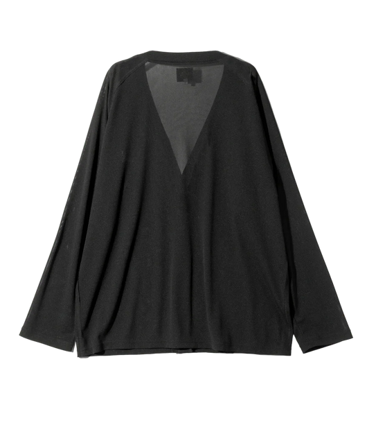 V Neck Cardigan - Black - Poly Mesh - Needles Official Store | Track Pants Jackets and Collections