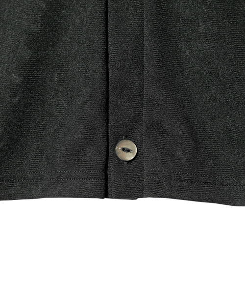 V Neck Cardigan - Black - Poly Mesh