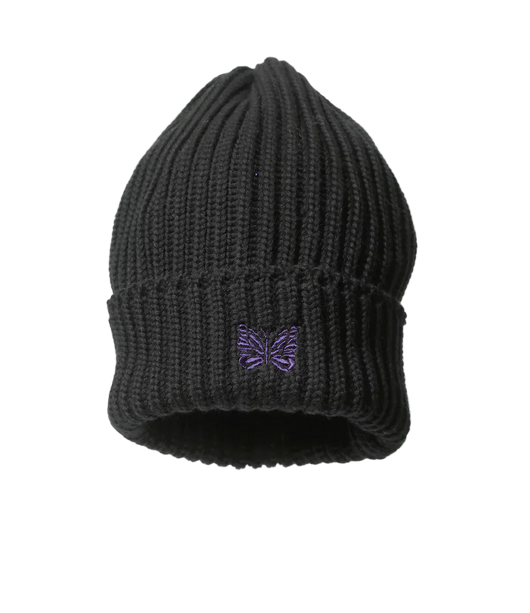Watch Cap - Black - Merino Wool - Needles Official Store | Track Pants Jackets and Collections